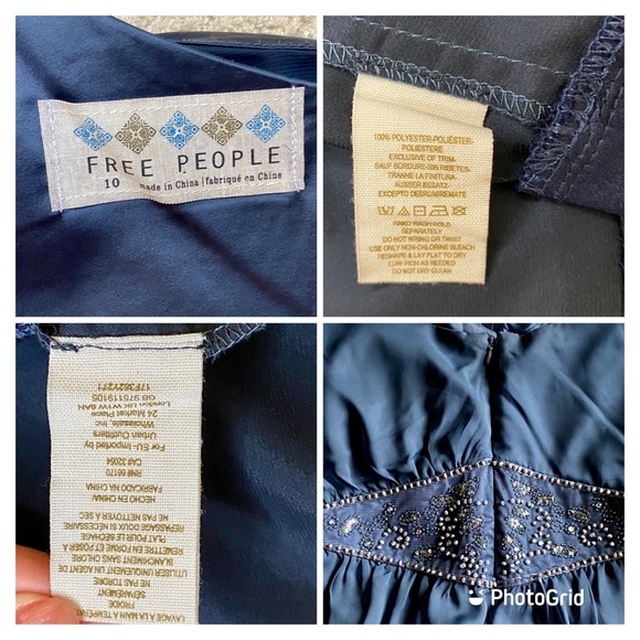 Free People Deep Sapphire one shoulder dress - Picture 7 of 12